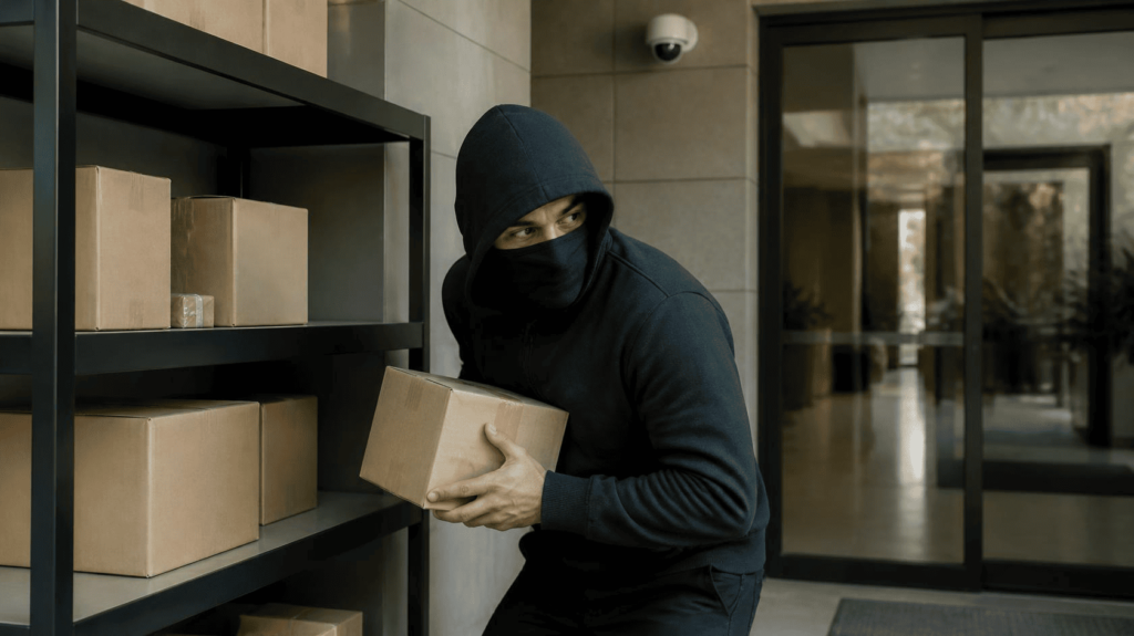 roubo de encomenda em condomínio
